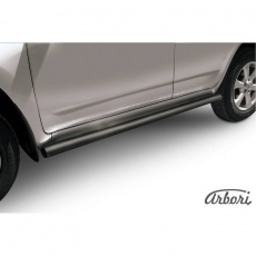 Пороги Arbori d57 труба черные для Toyota RAV4 (2010-2012) № AFZDATR41011B