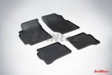 Коврики резиновые Seintex с узором сетка для салона Nissan Almera Classic 2006-2021