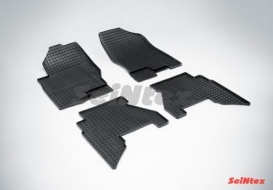 Коврики резиновые Seintex с узором сетка для салона Nissan Pathfinder R51 2004-2014