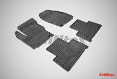 Коврики резиновые Seintex с узором сетка для салона Ford S-Max 2006-2015