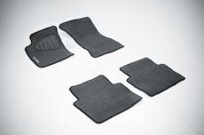 Коврики текстильные Seintex на нескользящей основе для салона Nissan Note 2006-2013 Серые