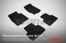 Коврики Seintex 3D ворсовые для салона Nissan Note I 2005-2013. Серый