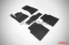 Коврики резиновые Seintex с узором сетка для салона Audi A8 D4 2010-2017