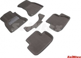 Коврики Seintex 3D ворсовые для салона Audi A4 (B8) 2007-2011 Серые