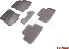 Коврики Seintex 3D ворсовые для салона Nissan Qashqai II 2014-2021 Серые