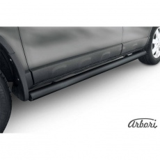 Пороги Arbori d76 труба черные для Honda CR-V (2009-2012) № AFZDAHCRV07B