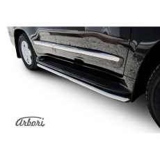 Защита штатного порога Arbori d42 для Lexus LX570 (2012-2018) № AFZDALLX5701208