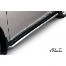 Пороги Arbori d76 труба с гибами для Lexus RX350, RX270 (2012-2015) № AFZDALRX351206