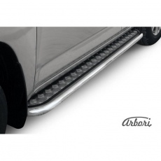 Пороги Arbori d57 с листом для Lexus RX350, RX270 (2012-2015) № AFZDALRX351208