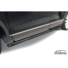 Пороги Arbori d57 труба черные для Mazda CX-9 (2007-2013) № AFZDAMZCX907B