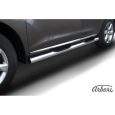 Пороги Arbori d76 с проступями для Nissan Murano (2011-2015) № AFZDANIM1104