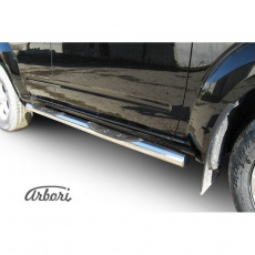 Пороги Arbori d76 с проступями для Nissan Pathfinder (2011-2014) № AFZDANIP1103