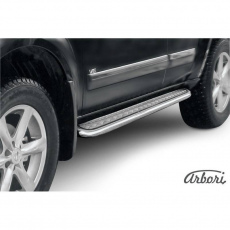 Пороги Arbori d57 с листом для Nissan Pathfinder (2011-2014) № AFZDANIP1105