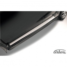 Пороги Arbori d57 труба черные для Nissan Terrano (2014-2018) № AFZDANTER1406B