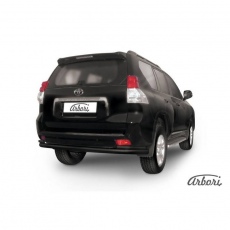 Защита штатного порога Arbori d42 черная для Toyota Land Cruiser Prado 150 (2009-2013) № AFZDATOP16B