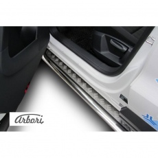 Пороги Arbori d57 с листом для Volkswagen Tiguan (2011-2015) № AFZDAVWTIG07