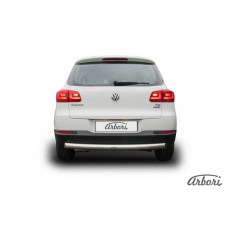 Защита заднего бампера Arbori d76 радиусная для Volkswagen Tiguan (2011-2015) № AFZDAVWTIG09