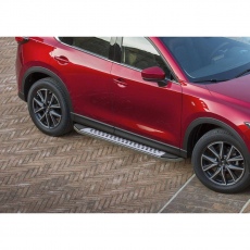 Пороги Bmw-Style овалы для Mazda CX-5 (2017-2018) № B173AL.3802.1