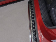 Пороги с площадкой 42,4 мм для Mazda CX-9 (2017-2018) № MAZCX917-17