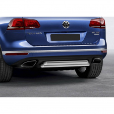 Защита заднего бампера d57+d57 для Volkswagen Touareg (2010-2018) № R.5801.010